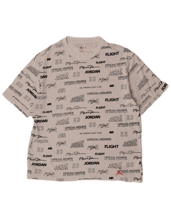 Jordan Mens Graphic T-Shirt Top XL White Cotton