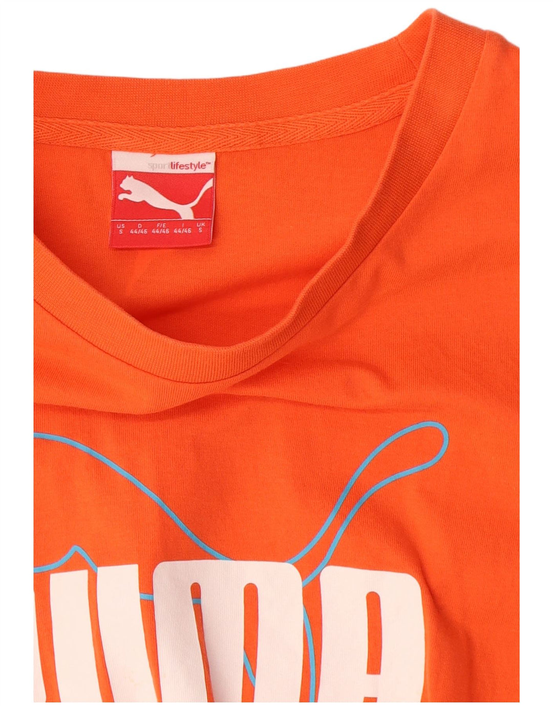 Męski T-shirt Puma z grafiką, mały, pomarańczowy