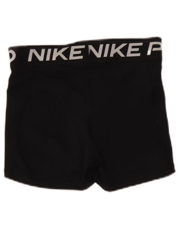 Damskie spodenki sportowe Nike Dri Fit Graphic UK 8, małe, czarne, poliestrowe