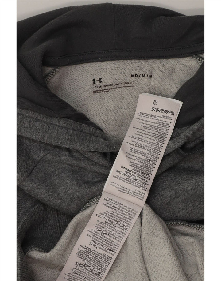 Męski sweter z kapturem Under Armour, średnioszary, bawełniany