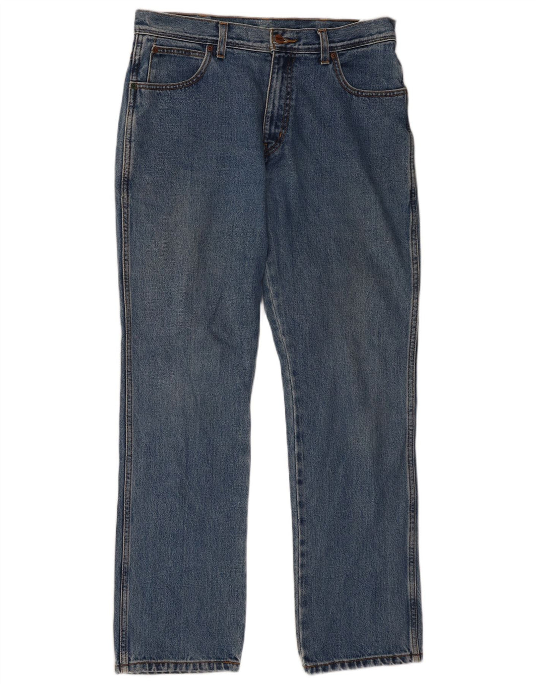 Męskie jeansy Wrangler o prostym kroju W34 L32, niebieska bawełna