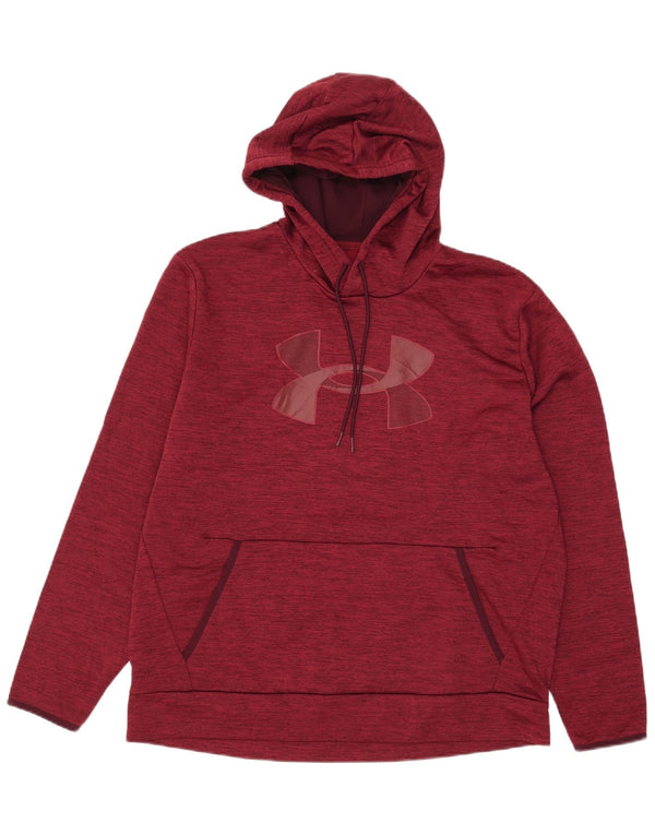 Męski sweter z kapturem Under Armour XL, bordowy, nakrapiany, z poliestru