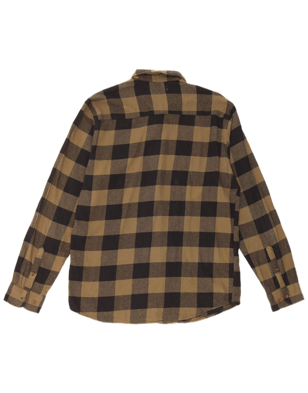 Męska koszula flanelowa Jack & Jones, duża, bawełniana kratka khaki