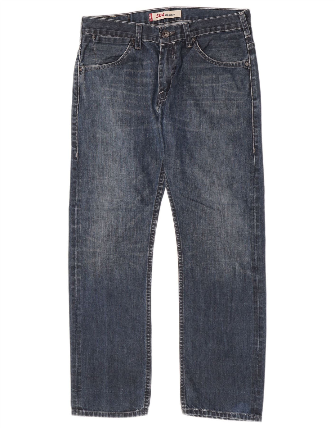 Męskie jeansy Levi's 504 Straight W32 L27 Niebieskie bawełniane