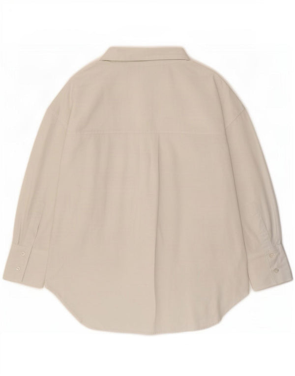 Damska koszula oversize Zara UK 10 Small, biała, bawełniana
