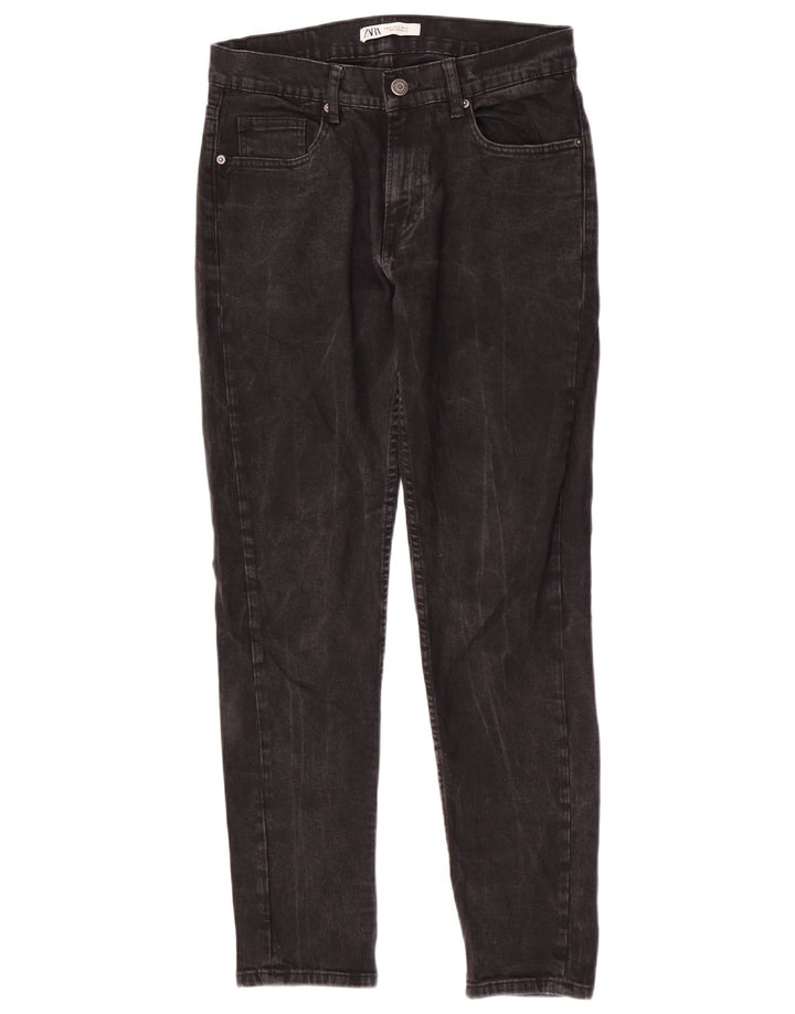 Męskie jeansy slim fit Zara EU 42 Large W32 L30 Szara bawełna