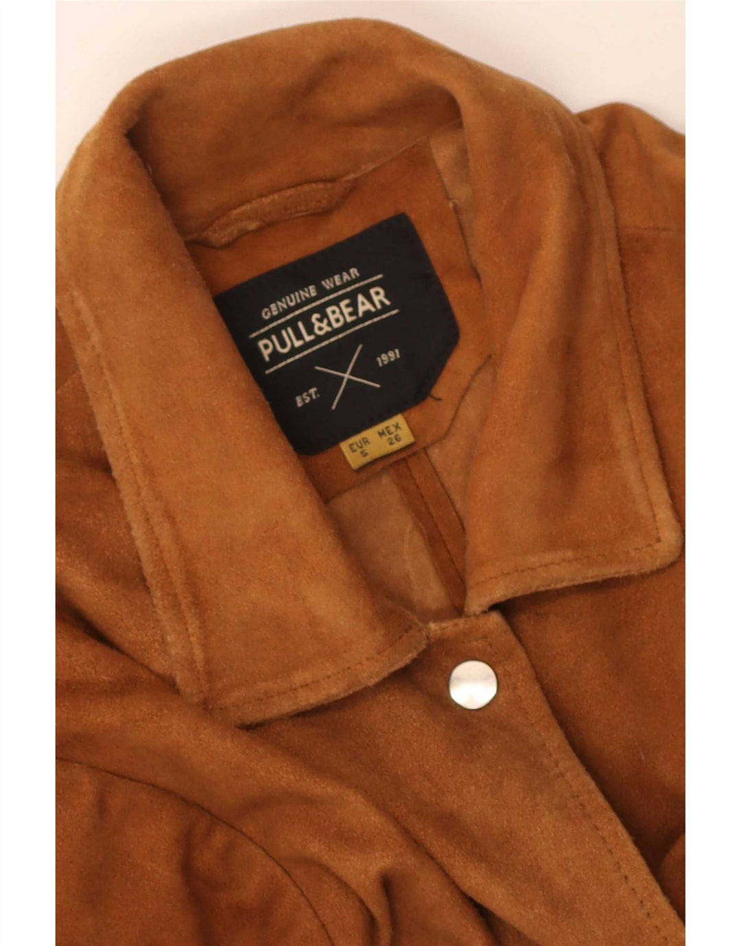 Damska kurtka zamszowa Pull & Bear UK 10, mała, beżowa
