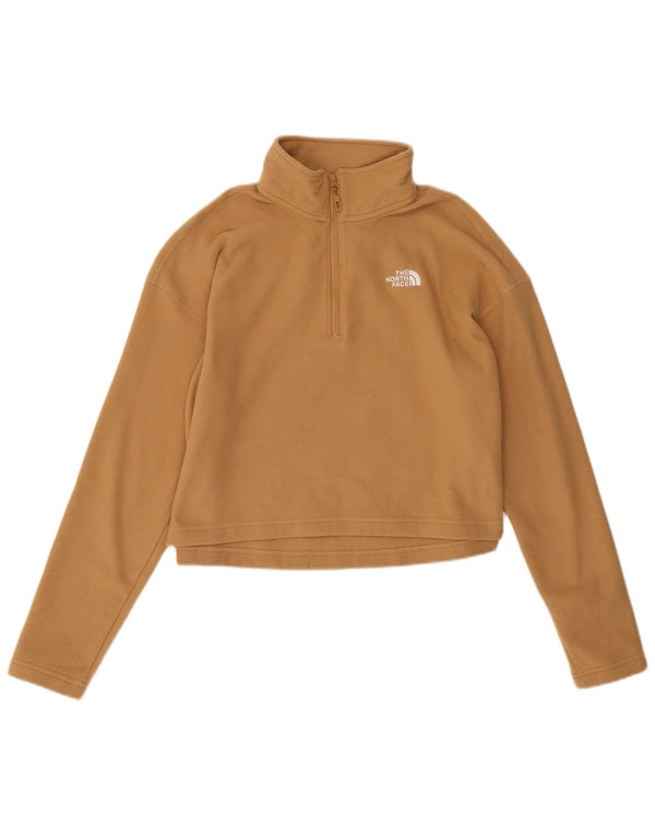 Damski sweter polarowy The North Face z zamkiem błyskawicznym, UK 18 XL, beżowy poliester