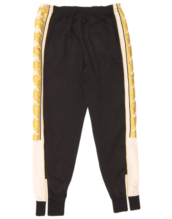 Męskie spodnie dresowe KAPPA z grafiką, duże czarne bloki kolorów