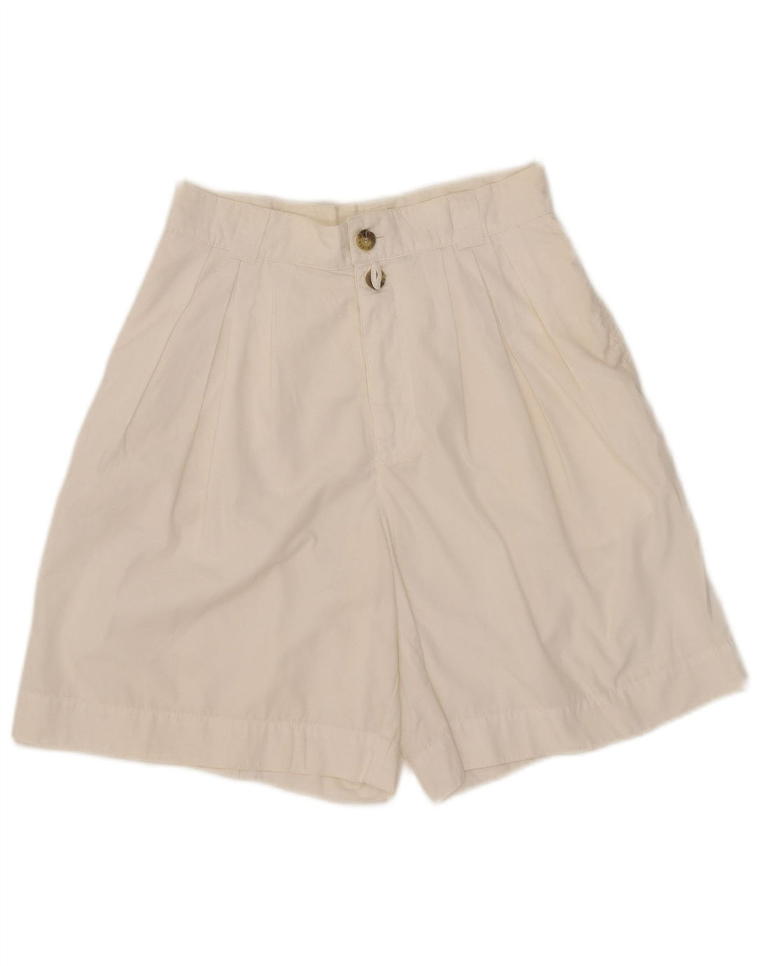 Damskie spodenki chino z wysokim stanem Outback UK 10 Small W27 Biały poliester