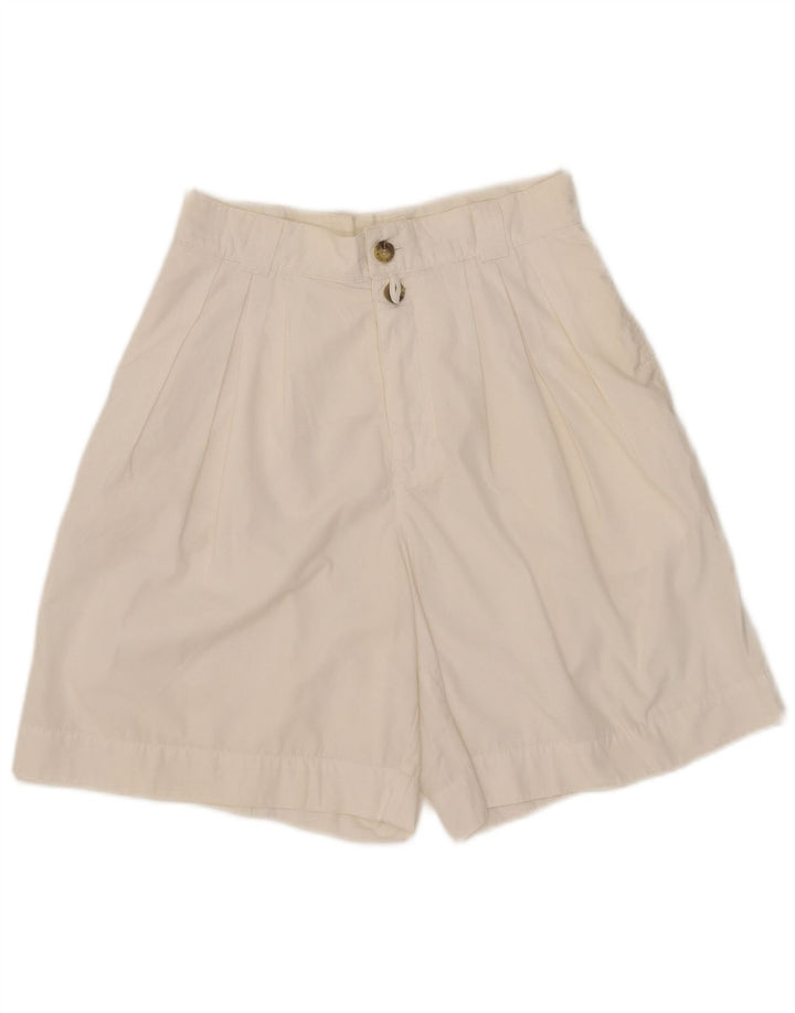 Damskie spodenki chino z wysokim stanem Outback UK 10 Small W27 Biały poliester