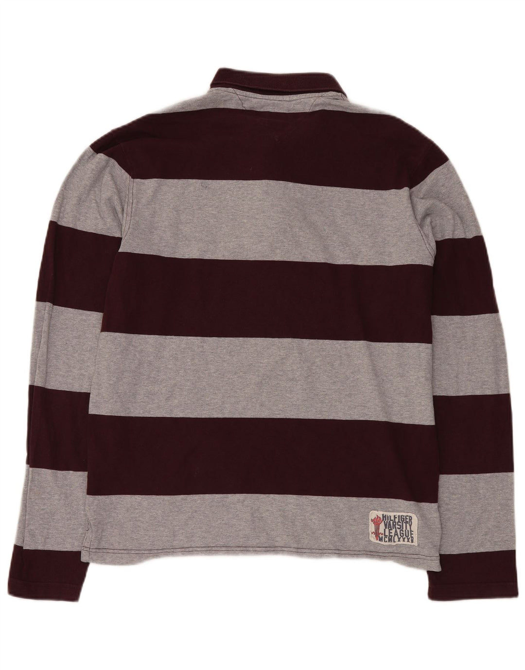 Męska koszulka polo do rugby Slim Fit TOMMY HILFIGER w kolorze bordowym XL