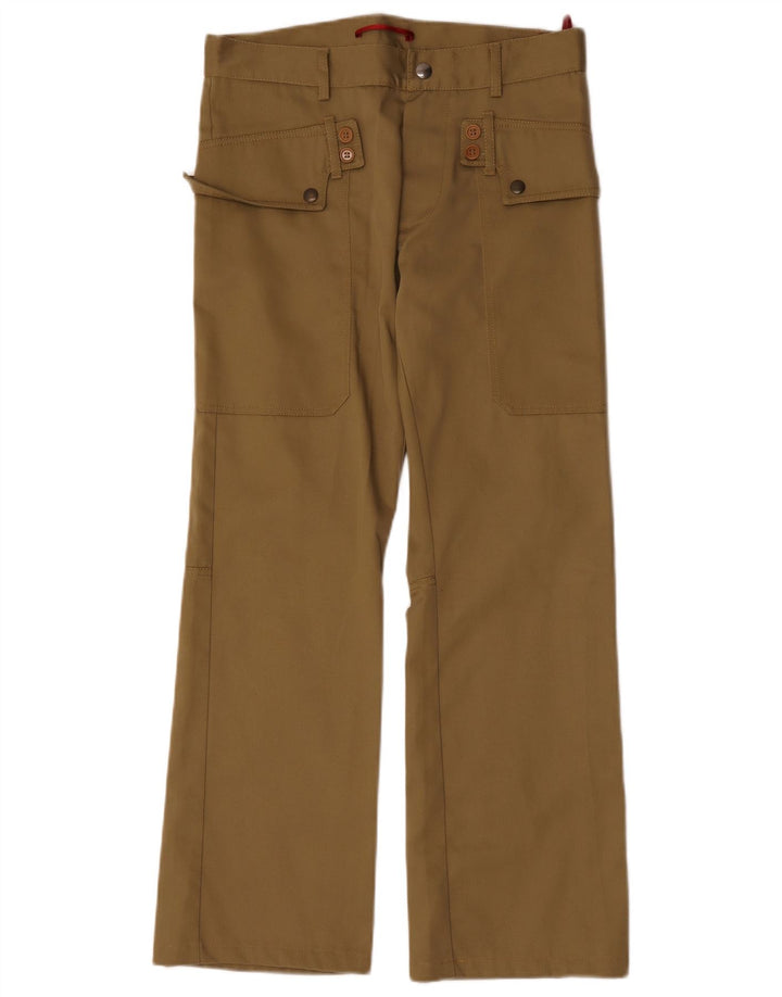 Damskie spodnie cargo Bootcut David Mayer IT 46 Large W31 L29 Khaki