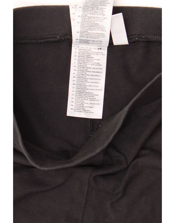 Legginsy Damskie Adidas UK 10 Małe Czarne Bawełniane