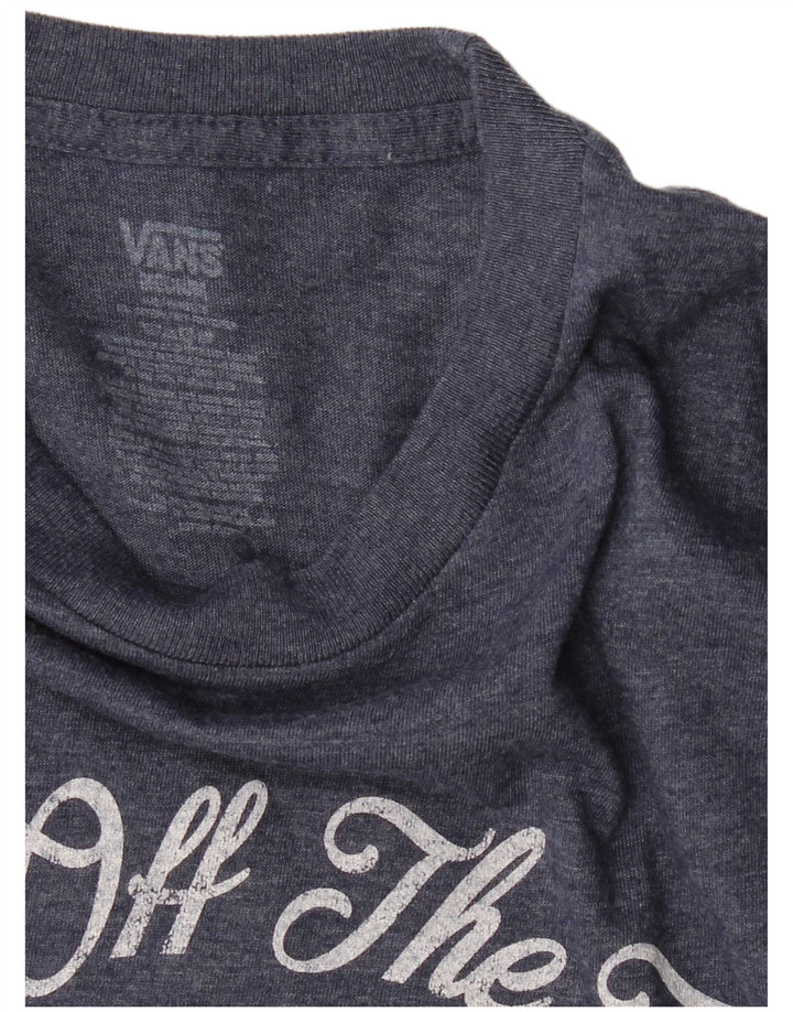 Męski T-shirt z grafiką VANS, średni granatowy