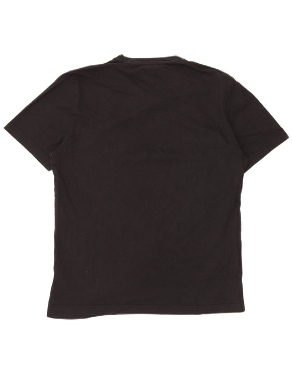 PINGWIN Męski T-shirt Top, duży, czarny, bawełniany