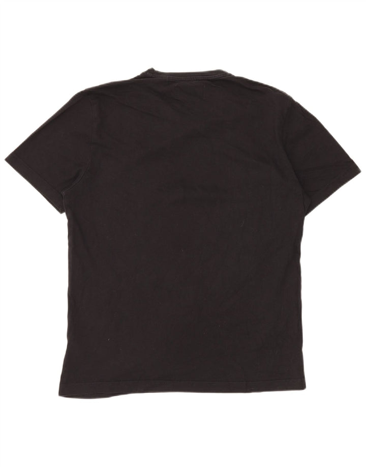 PINGWIN Męski T-shirt Top, duży, czarny, bawełniany