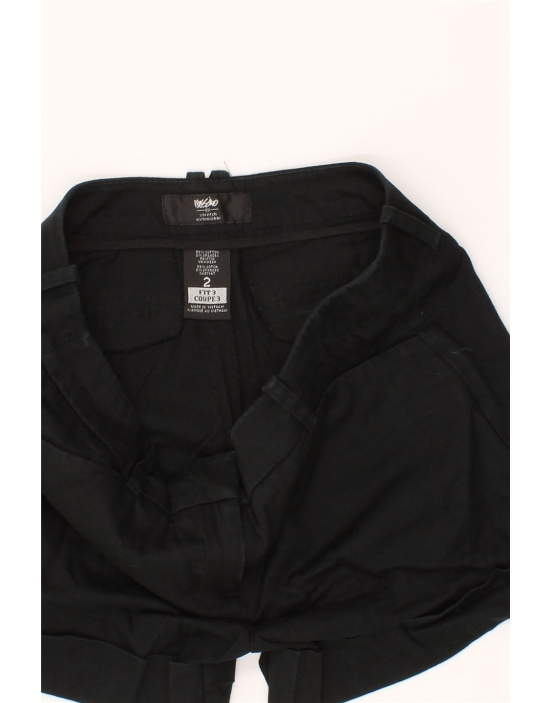 MOSSIMO Womens Chino Shorts US 2 XS W25  Black Cotton Vintage Mossimo and Second-Hand Mossimo from Messina Hembry 