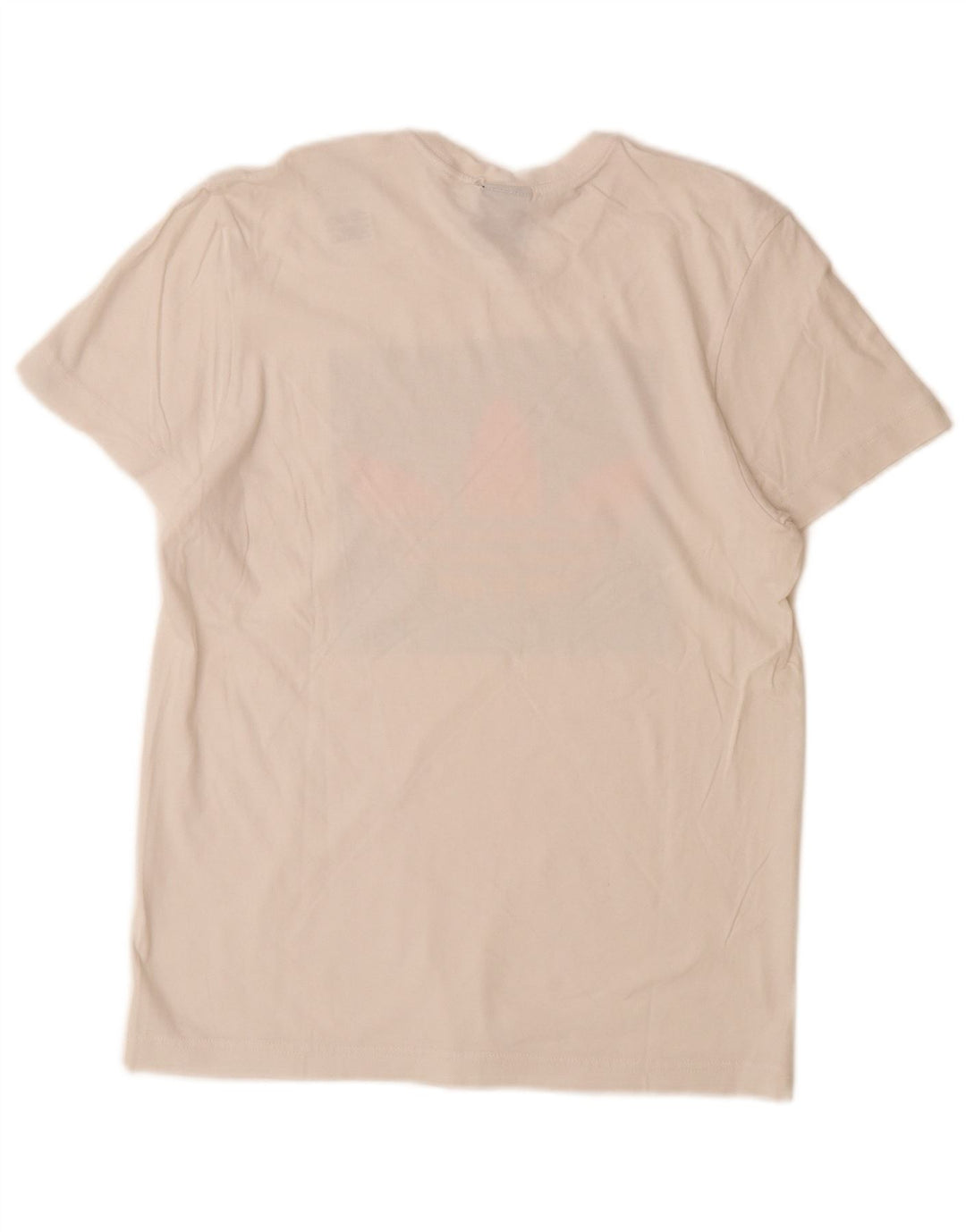 Męski T-shirt z grafiką ADIDAS, mały, biały, bawełniany