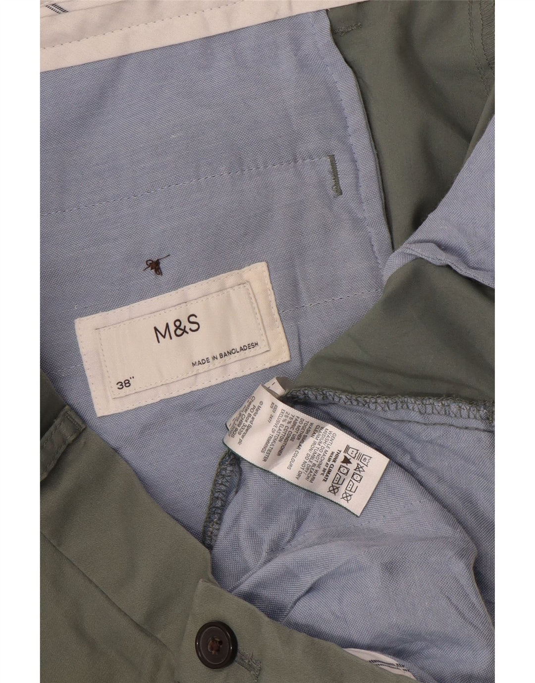 Męskie spodenki Chino Marks & Spencer W38 XL, bawełna khaki