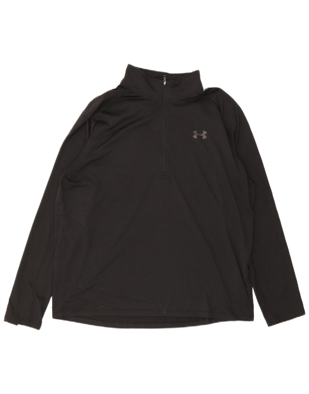 Męski top męski Under Armour z zamkiem błyskawicznym i luźnym krojem, z długim rękawem, XL, czarny poliester