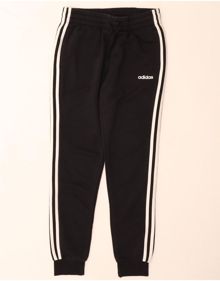 Damskie spodnie dresowe ADIDAS Joggers UK 8/10 Małe, czarne, bawełniane
