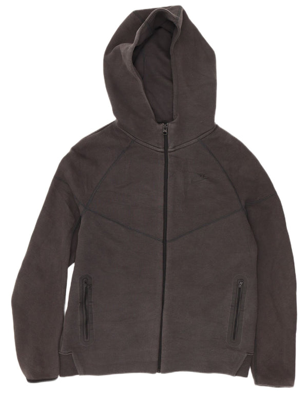 Dziewczęcy sweter z kapturem i zamkiem Nike 13-14 lat XL, szara bawełna
