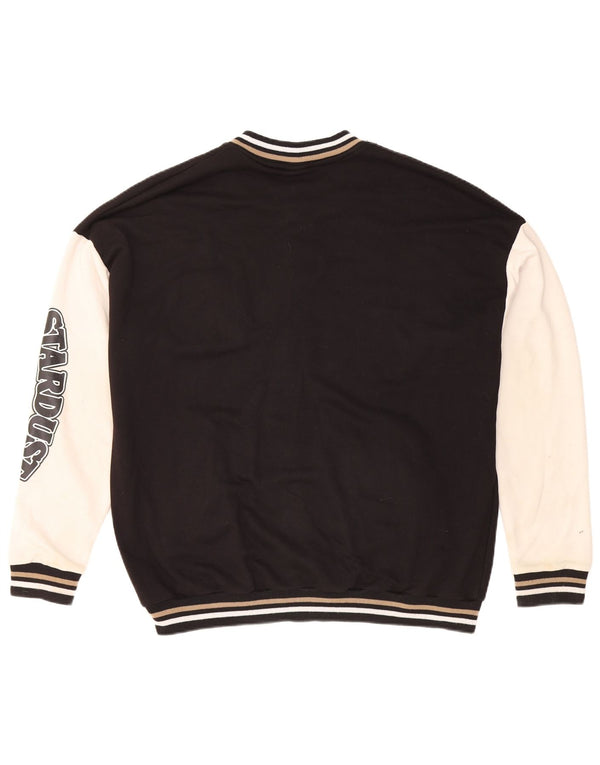 Męska kurtka Rifle Graphic Varsity UK 42 XL, czarna, bawełniana w bloki kolorów