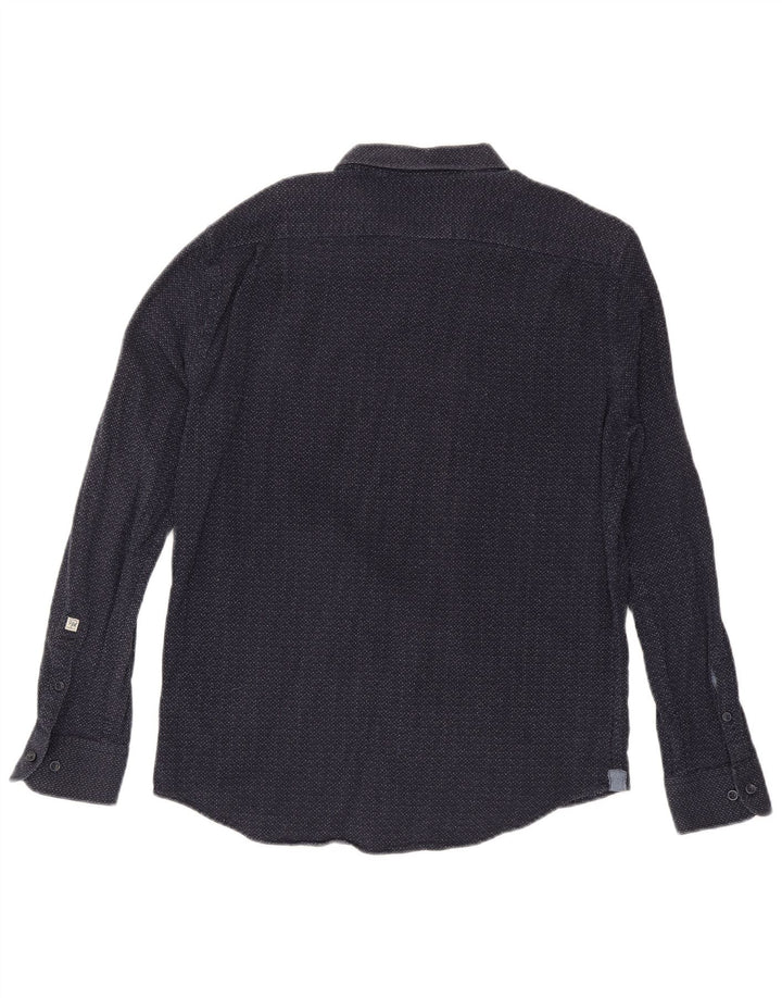 Koszula męska PEPE Jeans XL, bawełniana w granatowe cętki