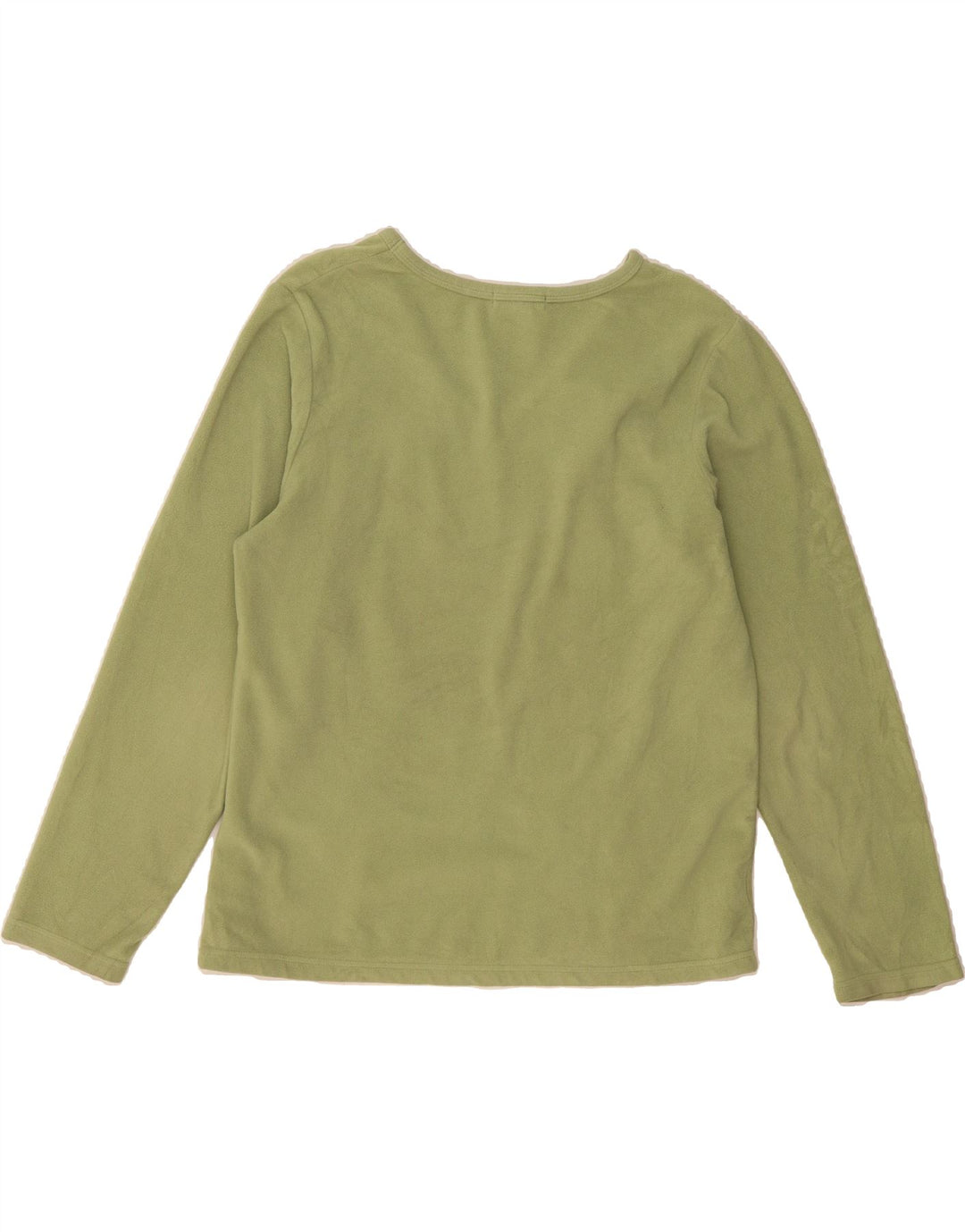 EDDIE BAUER Womens Fleece Jumper UK 14 Medium Green Polyester Vintage Eddie Bauer and Second-Hand Eddie Bauer from Messina Hembry 