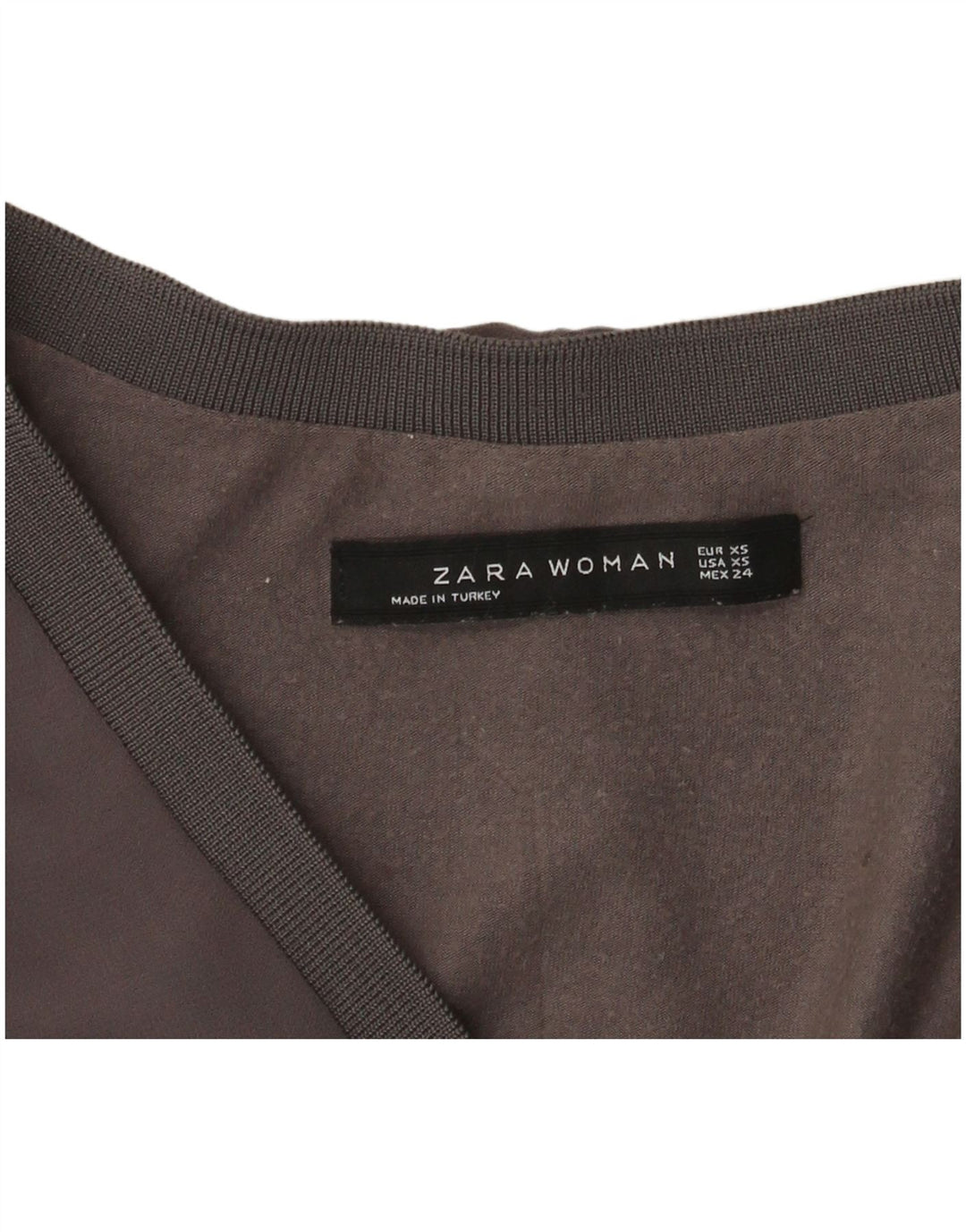 Damska bluzka z długim rękawem Zara UK 6 XS, szara