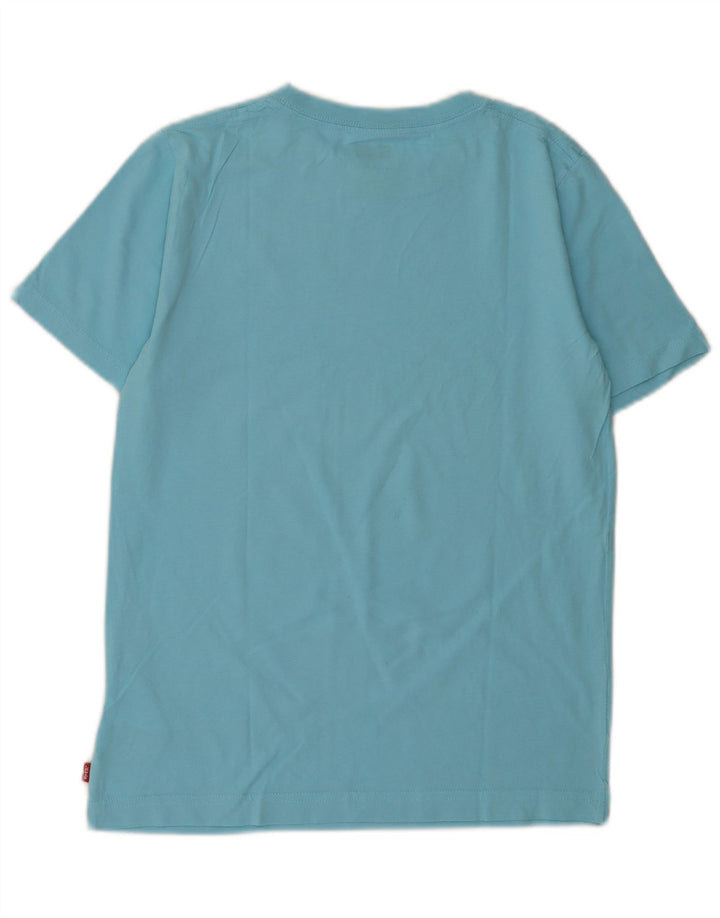 Chłopięcy T-shirt z grafiką Levi's, 13-14 lat, niebieska bawełna