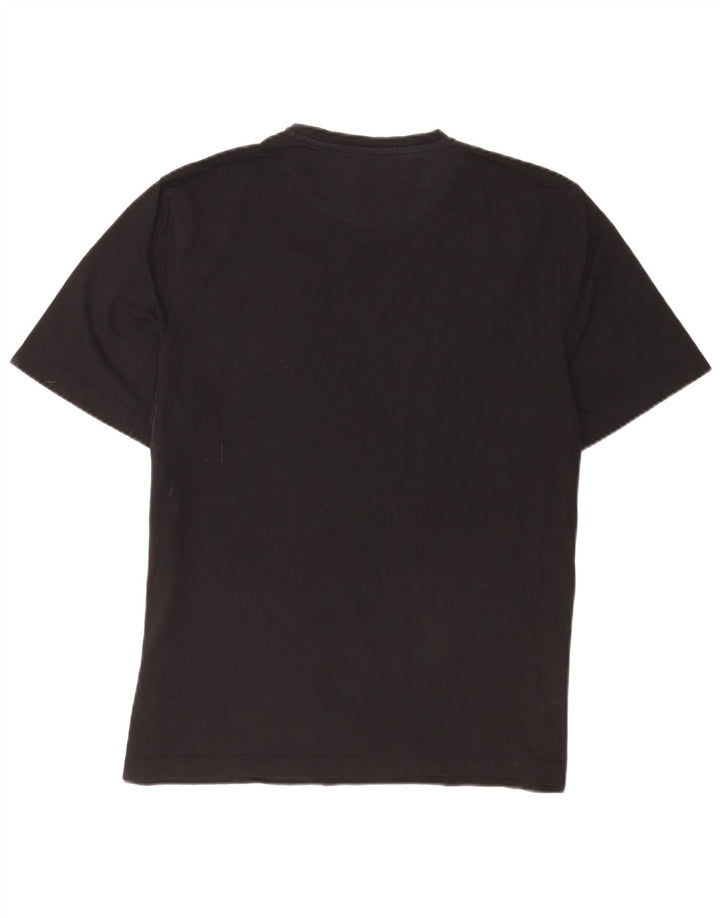 Ted Baker Męski T-shirt Regular, rozmiar 4, duży, czarny, bawełniany