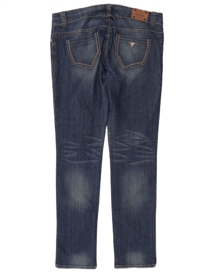 Guess Jeansy Damskie Slim W31 L33 Niebieskie Bawełniane