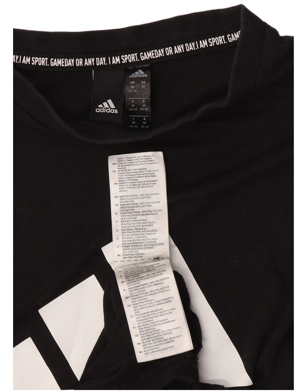 Damska kamizelka z grafiką ADIDAS, UK 12/14, średni czarny poliester