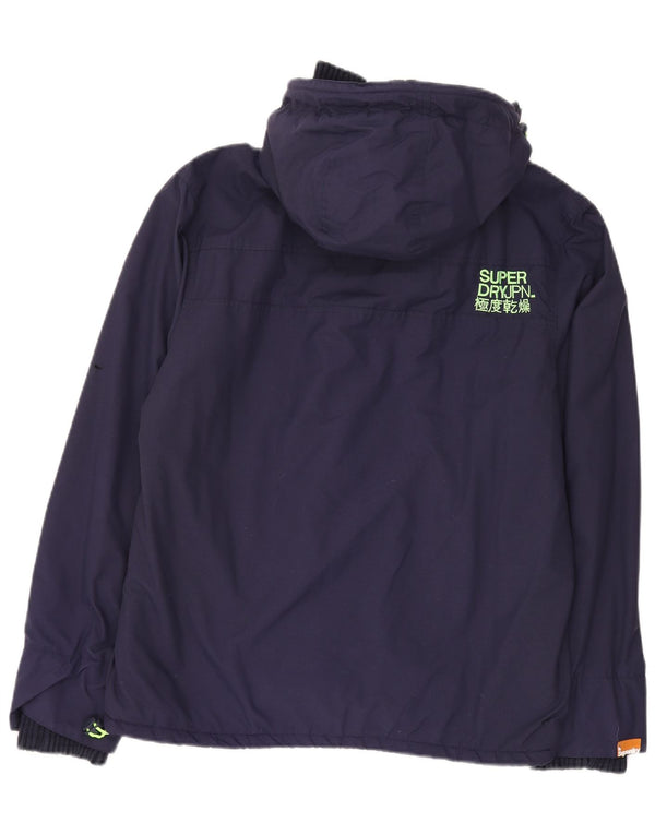 Męska kurtka wiatrówka z kapturem Superdry Windcheater UK 42 XL granatowa