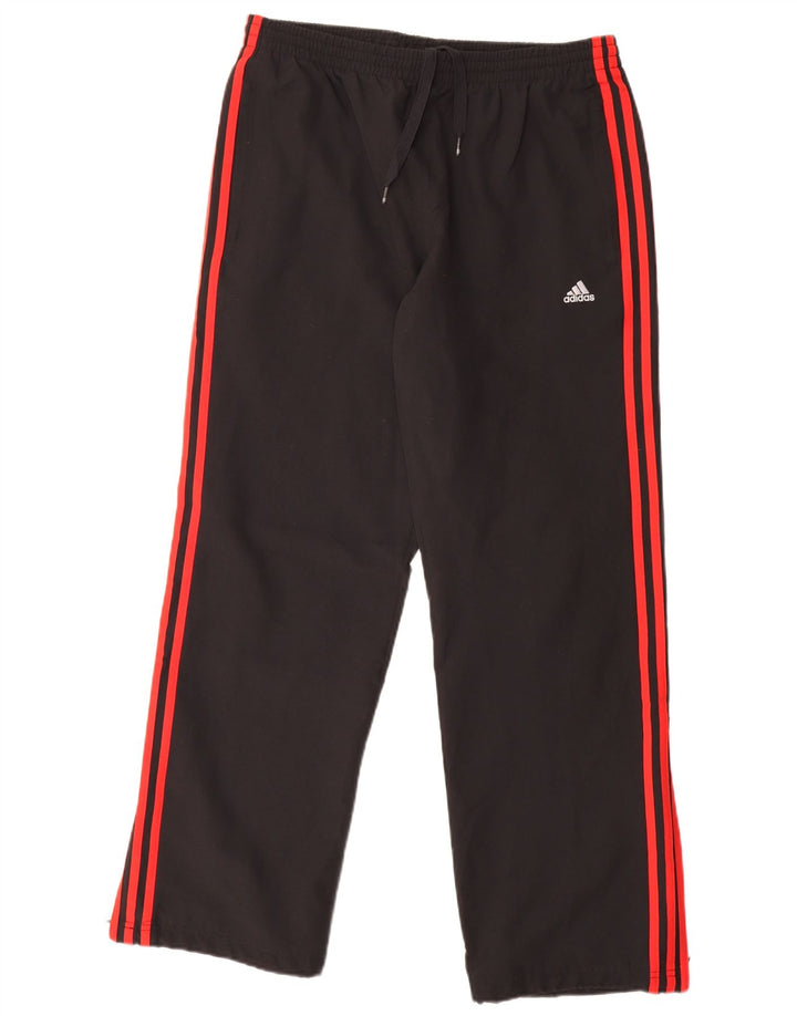 Męskie spodnie dresowe ADIDAS Climalite, średni czarny poliester
