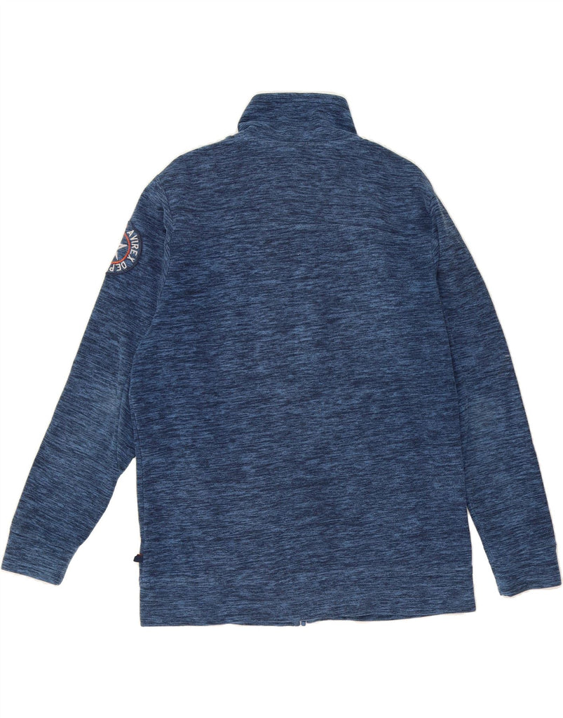 AVIREX Womens Fleece Jacket UK 18 XL Blue Flecked Polyester Vintage Avirex and Second-Hand Avirex from Messina Hembry 