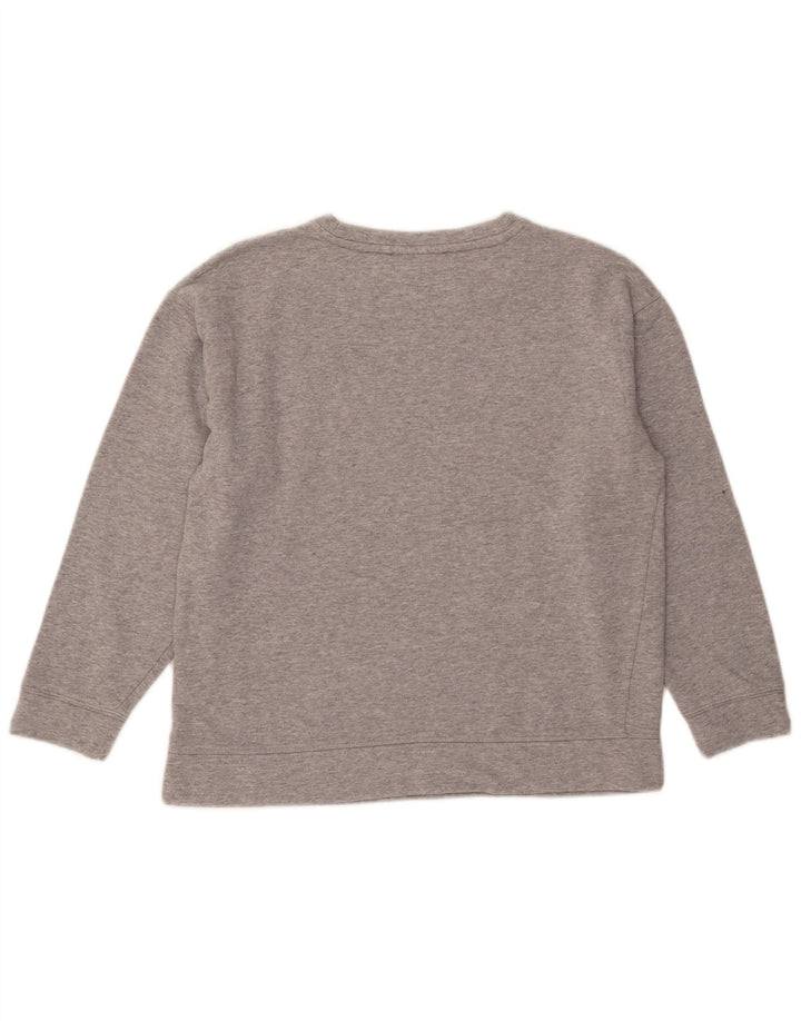 Damska bluza z grafiką Tommy Hilfiger UK 14, średnia, szara, nakrapiana