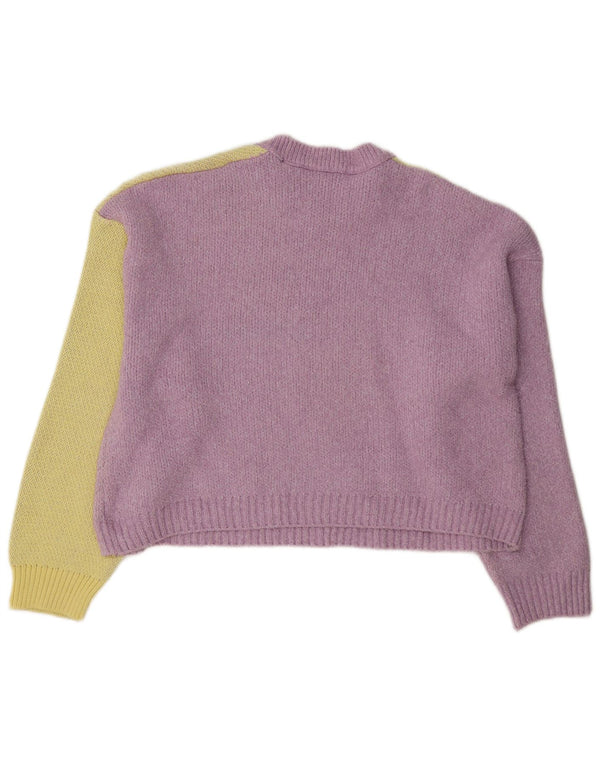 Sweter damski Zara o luźnym kroju z okrągłym dekoltem, UK 14, średni fiolet