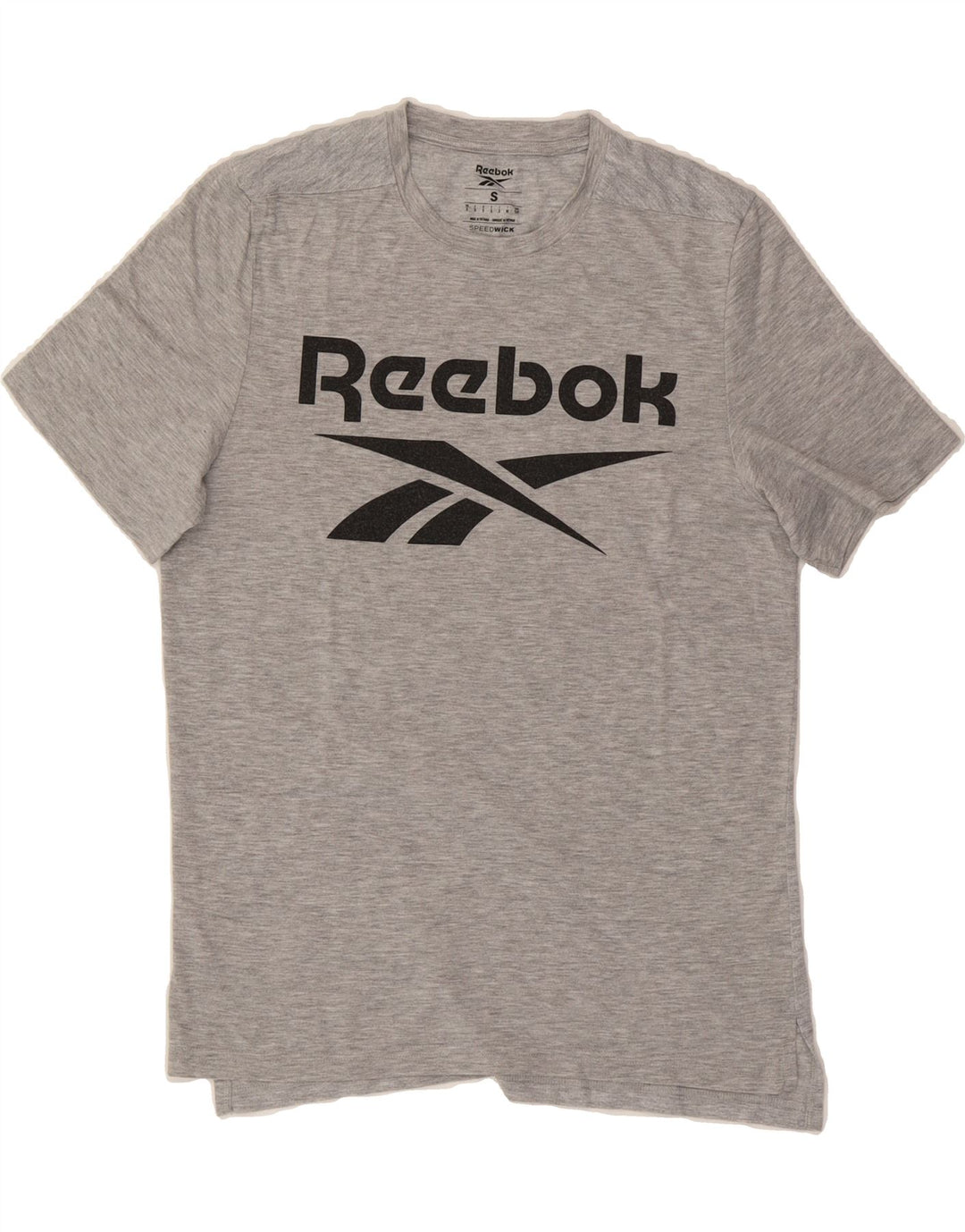 REEBOK Mens Graphic T-Shirt Top Small Grey Vintage Reebok and Second-Hand Reebok from Messina Hembry 