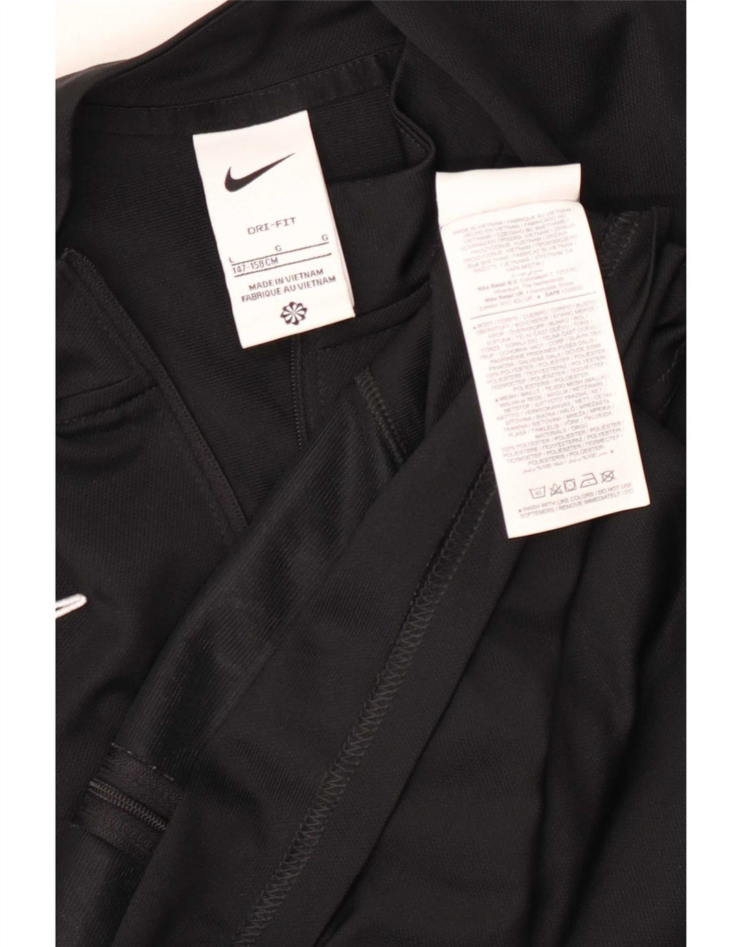 Chłopięca kurtka dresowa Nike Dri Fit 12-13 lat, duża, czarna, poliestrowa