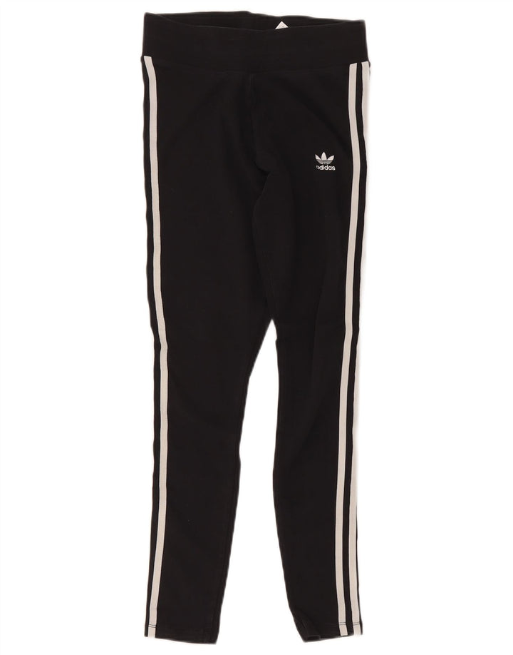 Legginsy Damskie Adidas UK 10 Małe Czarne Bawełniane