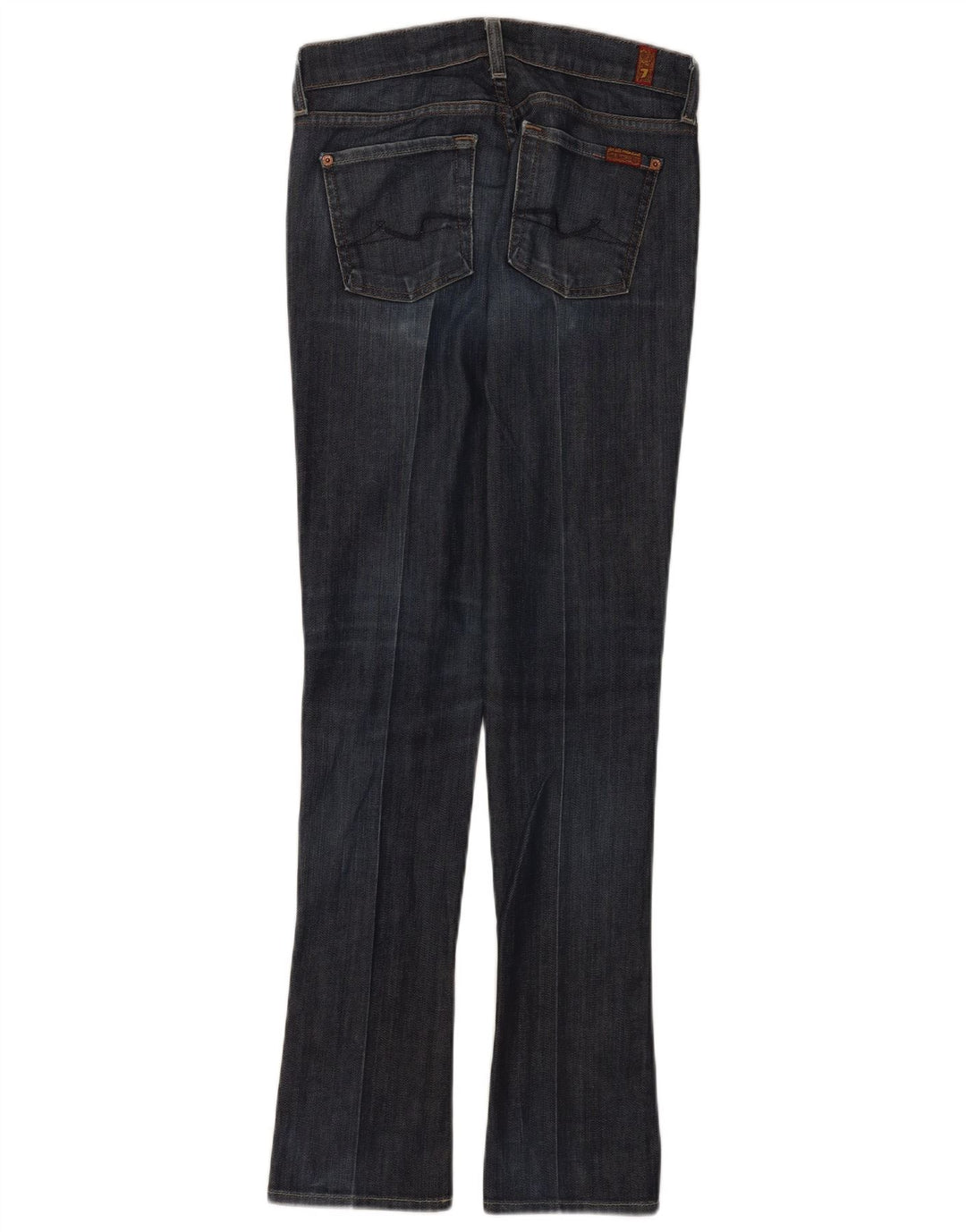 7 For All Mankind Damskie jeansy Roxy Slim Bootcut W25 L32 Granatowa bawełna