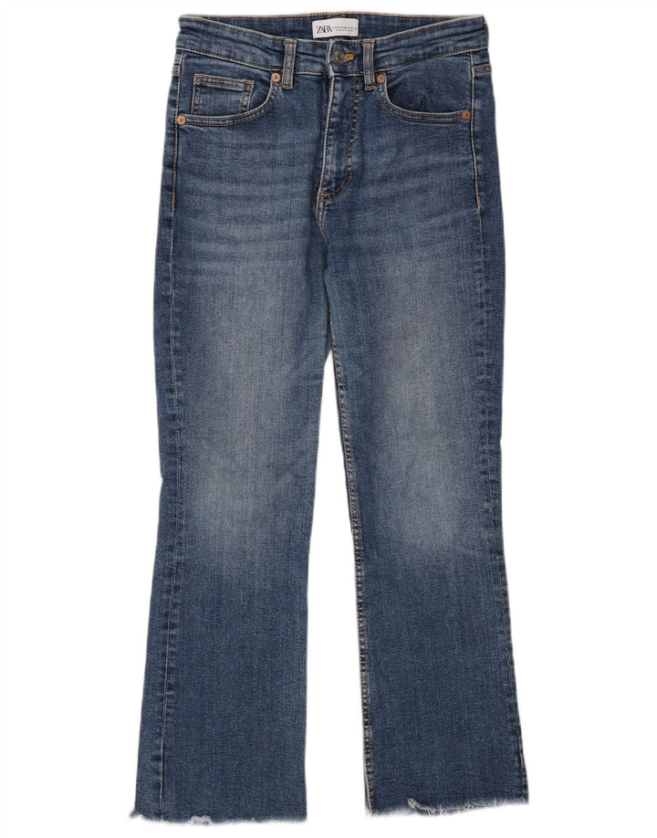 Jeansy damskie Bootcut Zara EU 38 Small W28 L26 Niebieskie