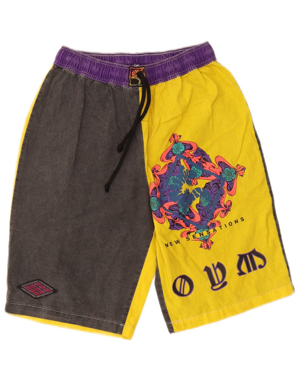 Męskie spodenki sportowe Santo Stefano IT 46 Small Yellow Colorblock
