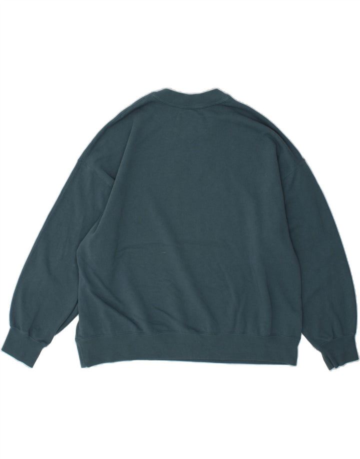 JORDAN Womens Oversized Sweatshirt Jumper UK 18 XL Blue Cotton Vintage Jordan and Second-Hand Jordan from Messina Hembry 