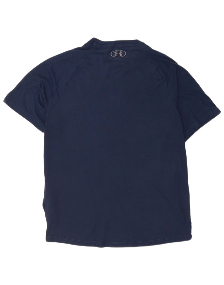 T-shirt męski Under Armour, średni, granatowy, poliester