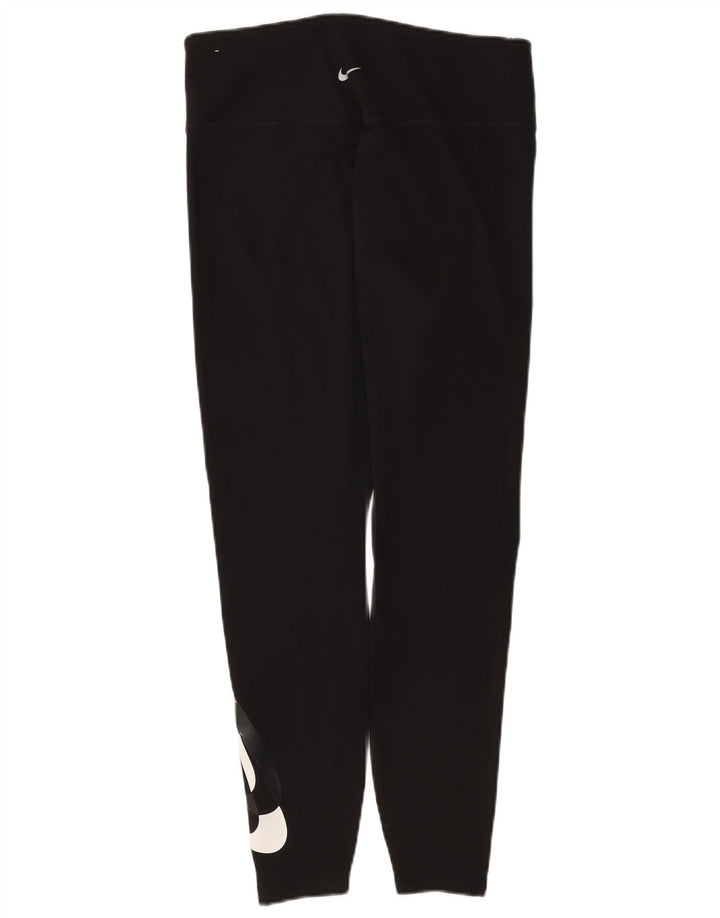 Damskie legginsy Nike Dri Fit Graphic UK 16, duże, czarne, poliestrowe