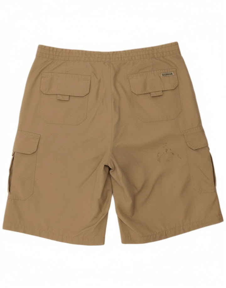 VINTAGE Mens Cargo Shorts W34 Large Beige